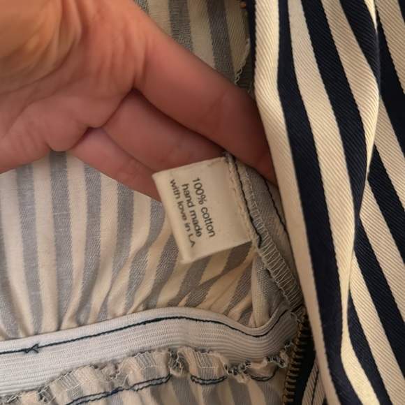 Lykke Wullf Janae shorts jumpsuit striped navy cream summer - Picture 6 of 7